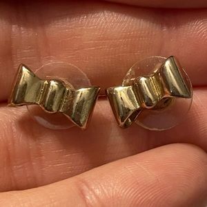 Kate Spade gold bow earrings